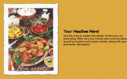Bon Appetit Full Colour Oversized Postcards