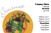 Gourmet Dish Recycled Business Cards