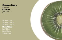 Juicy Kiwi Recycled Business Cards