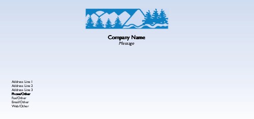 The Great Outdoors Full Colour Compliment Slips