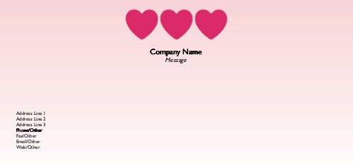 Hearts Aligned Full Colour Compliment Slips