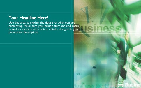 Business As Usual Full Colour Oversized Postcards