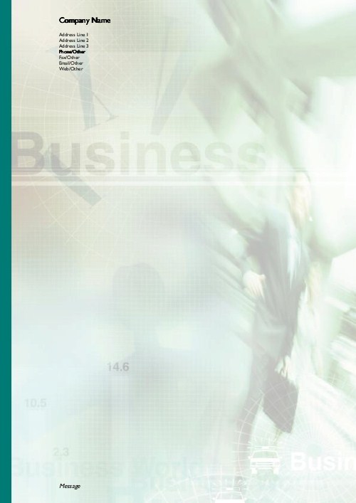 Business As Usual A4 Recycled Letterhead