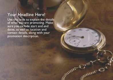 Gold Pocket Watch Full Colour Standard Sized Postcards
