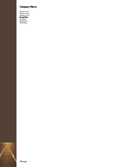 Railway Track A4 Recycled Letterhead