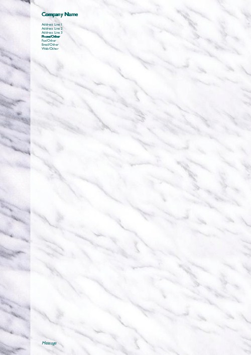 White and Grey Marble A4 Recycled Letterhead