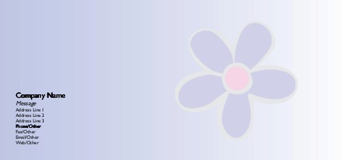 Hazy Daisy Full Colour Compliment Slips