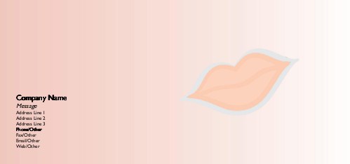 Pucker Up Full Colour Compliment Slips