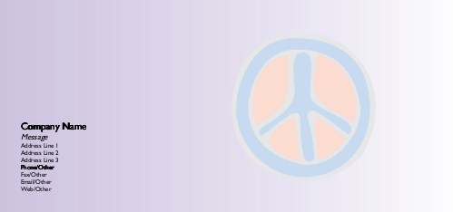 Keeping the Peace Full Colour Compliment Slips