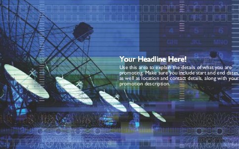 Close-up of Satellite Dishes Full Colour Oversized Postcards