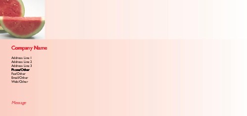 Watermelon Slices Full Colour Compliment Slips