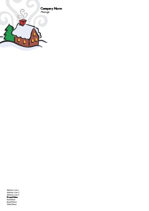 Home for Christmas Christmas Letterhead - Personalised