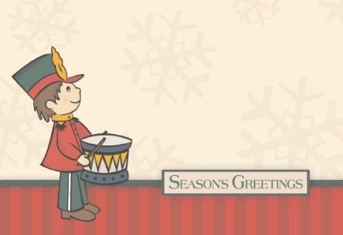 Little Drummer Boy Personalised Christmas Cards