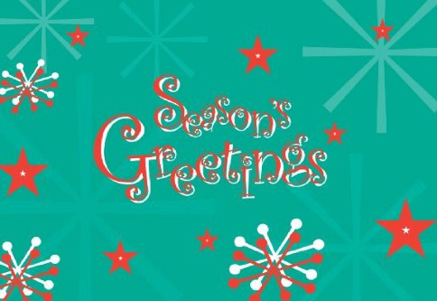Retro Stars Personalised Christmas Cards