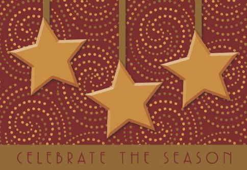 Star Shine Personalised Christmas Cards