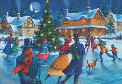 Christmas in the Village Personalised Christmas Cards