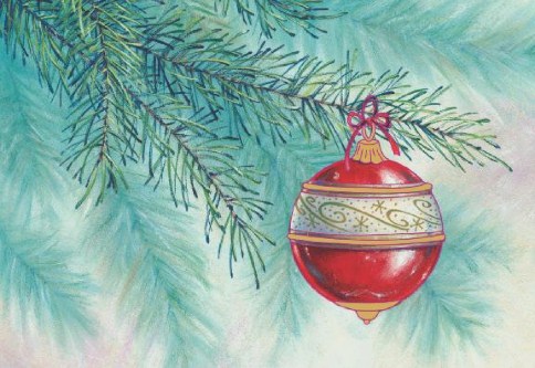 Classic Ornament Personalised Christmas Cards