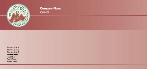 Asian Red Bat Full Colour Compliment Slips