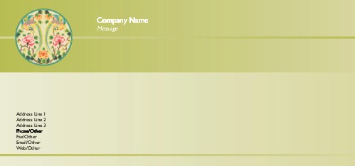 Floral Beauty Full Colour Compliment Slips