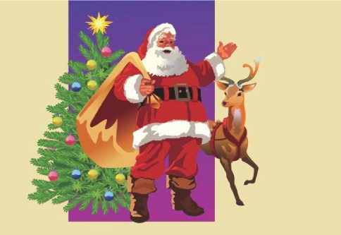 Jolly Old St. Nick Personalised Christmas Cards