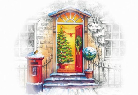 Open Door Personalised Christmas Cards