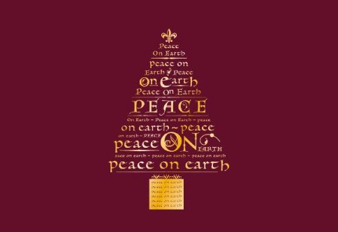 Tree of Peace Personalised Christmas Cards