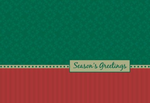 Colours of the Season Personalised Christmas Cards