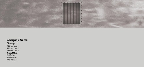 Metal Bars Full Colour Compliment Slips