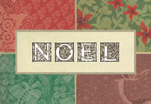 Quilted Christmas Personalised Christmas Cards