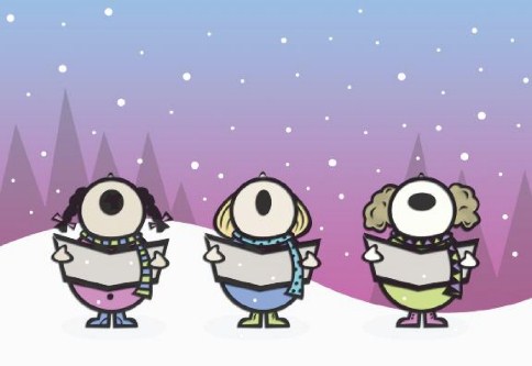 We Three Sing Personalised Christmas Cards