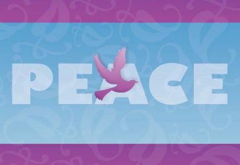 Peaceful Thoughts Personalised Christmas Cards