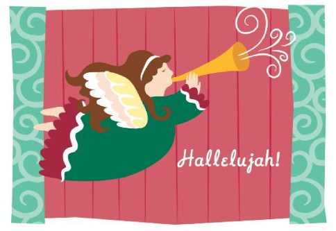 Announcing Angel Personalised Christmas Cards