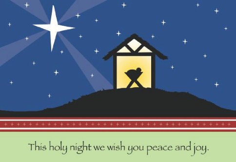 Beloved Baby Personalised Christmas Cards