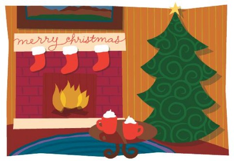 Cosy Christmas Personalised Christmas Cards