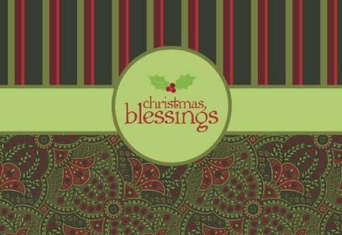 Festive Blessing Personalised Christmas Cards