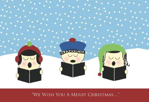 Songs of the Season Personalised Christmas Cards