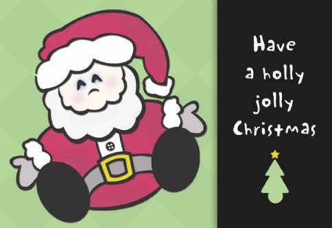 Sweet Santa Personalised Christmas Cards