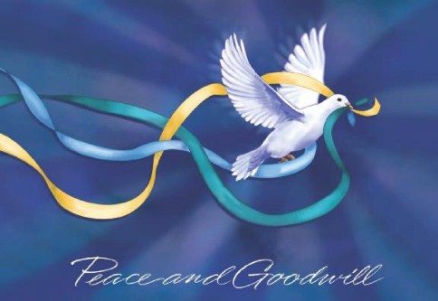 World of Peace Personalised Christmas Cards
