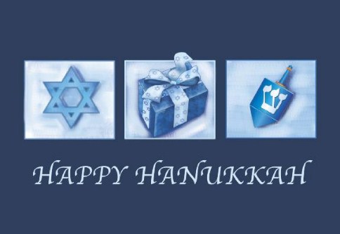 Hanukkah Trimmings Personalised Christmas Cards