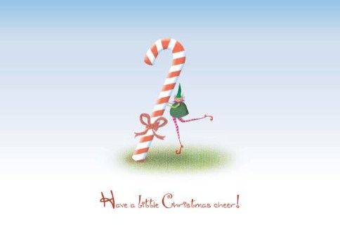 Sweet Sprite Personalised Christmas Cards