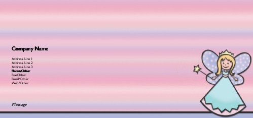Fairy Full Colour Compliment Slips