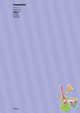 Musical Instruments A4 Recycled Letterhead