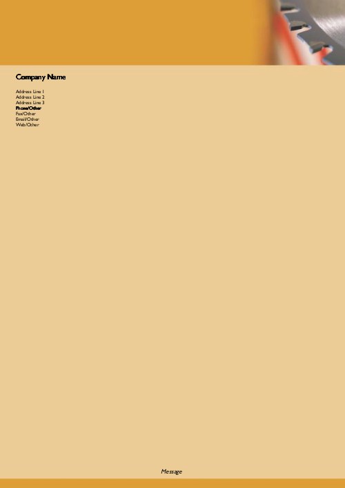 Saw Blade A4 Recycled Letterhead