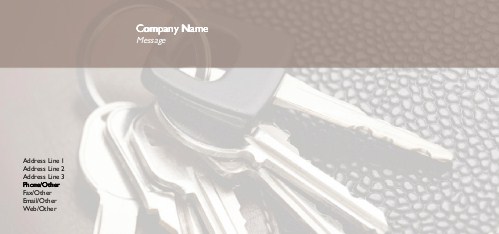 Keys Please Full Colour Compliment Slips