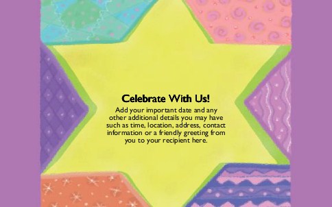 Pastel Patterned Star of David