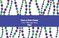 Bands of Beads Save the Date Magnets