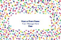 Confetti Cloud Save the Date Cards