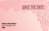 Dainty Bud Date Saver Save the Date Cards