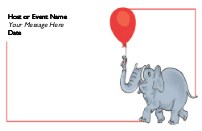 Elephant on Parade Save the Date Cards