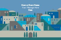Graphic Jerusalem Save the Date Magnets